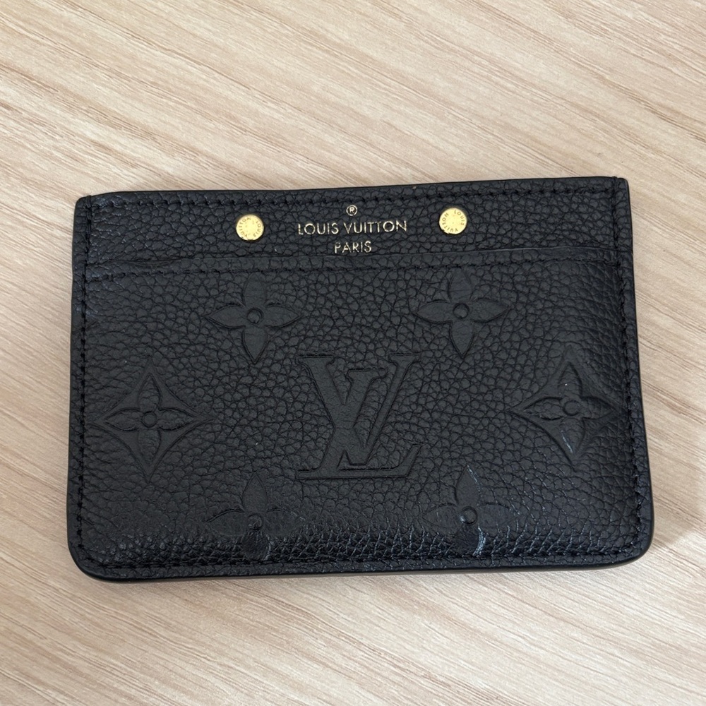 Louis Vuitton Black Monogram Card Holder
